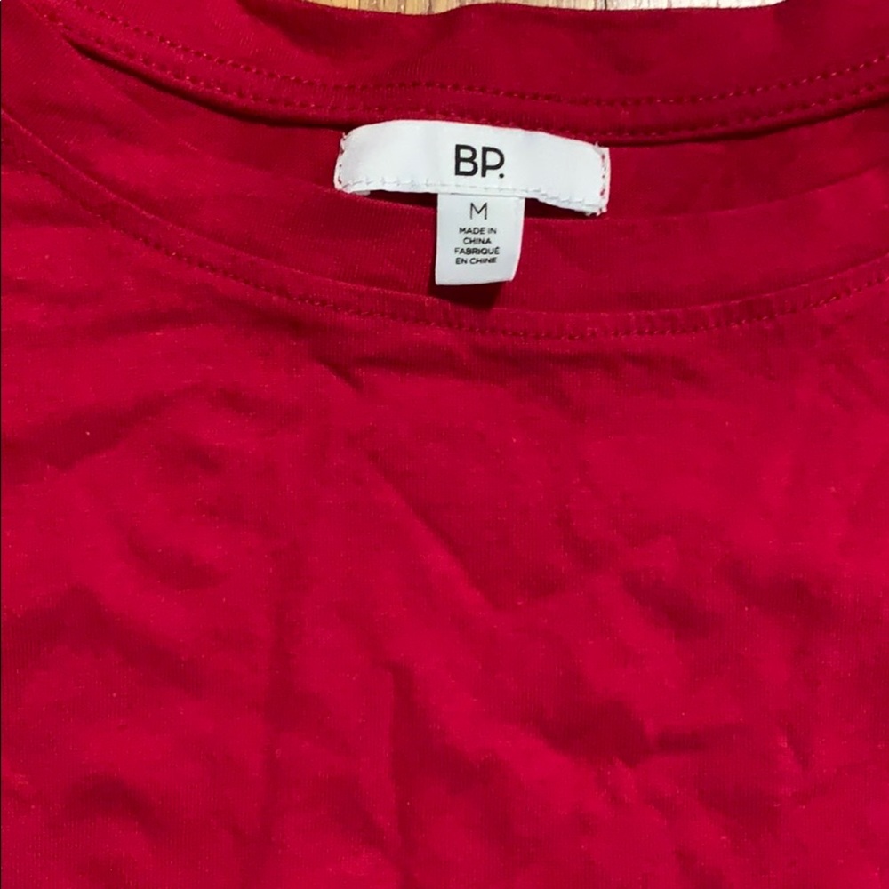 Red Ruffle Sleeve Top - Picture 2 of 3